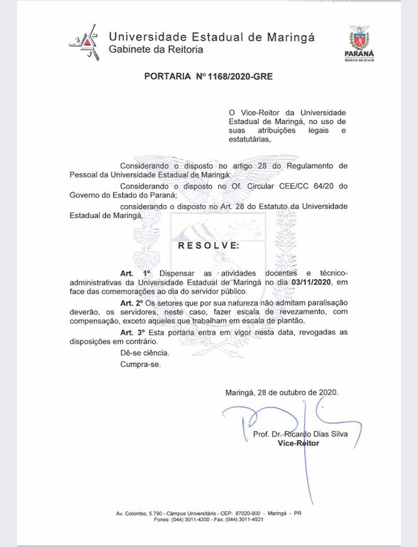 Portaria GRE - recesso 03 de nov.jpeg