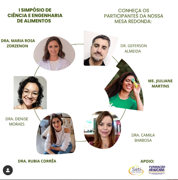 mesa redonda I Semana de Ciência e Engenharia de alimentos mesa redonda I Semana de Ciência e Engenharia de alimentos