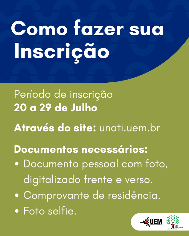 Como fazer sua inscrição Como fazer sua Inscrição